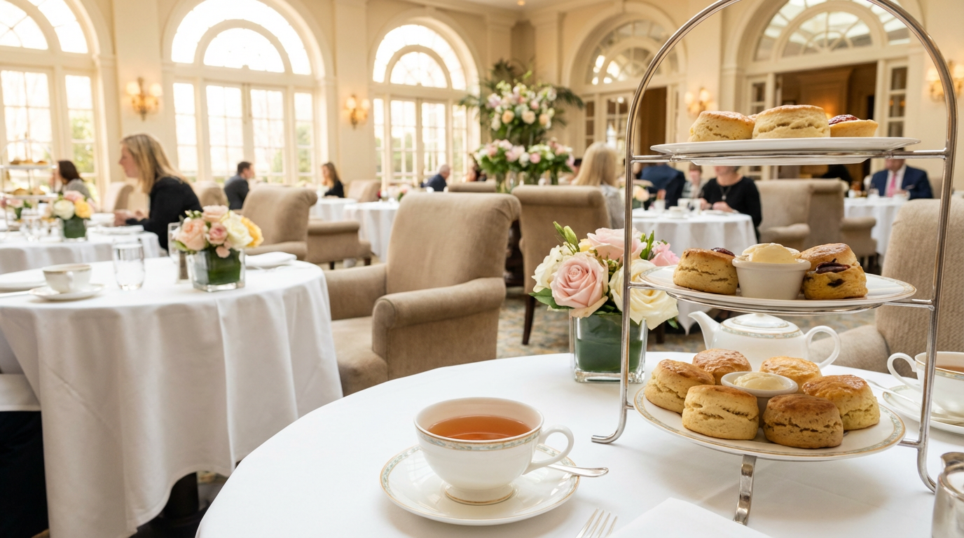 Afternoon tea and scones — Mother's Day dining in the USA