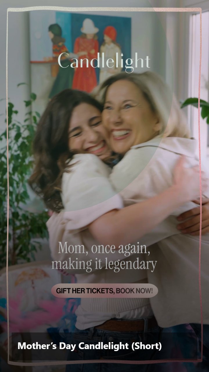 Candlelight Mood for Mother’s Day (Vertical, USA)